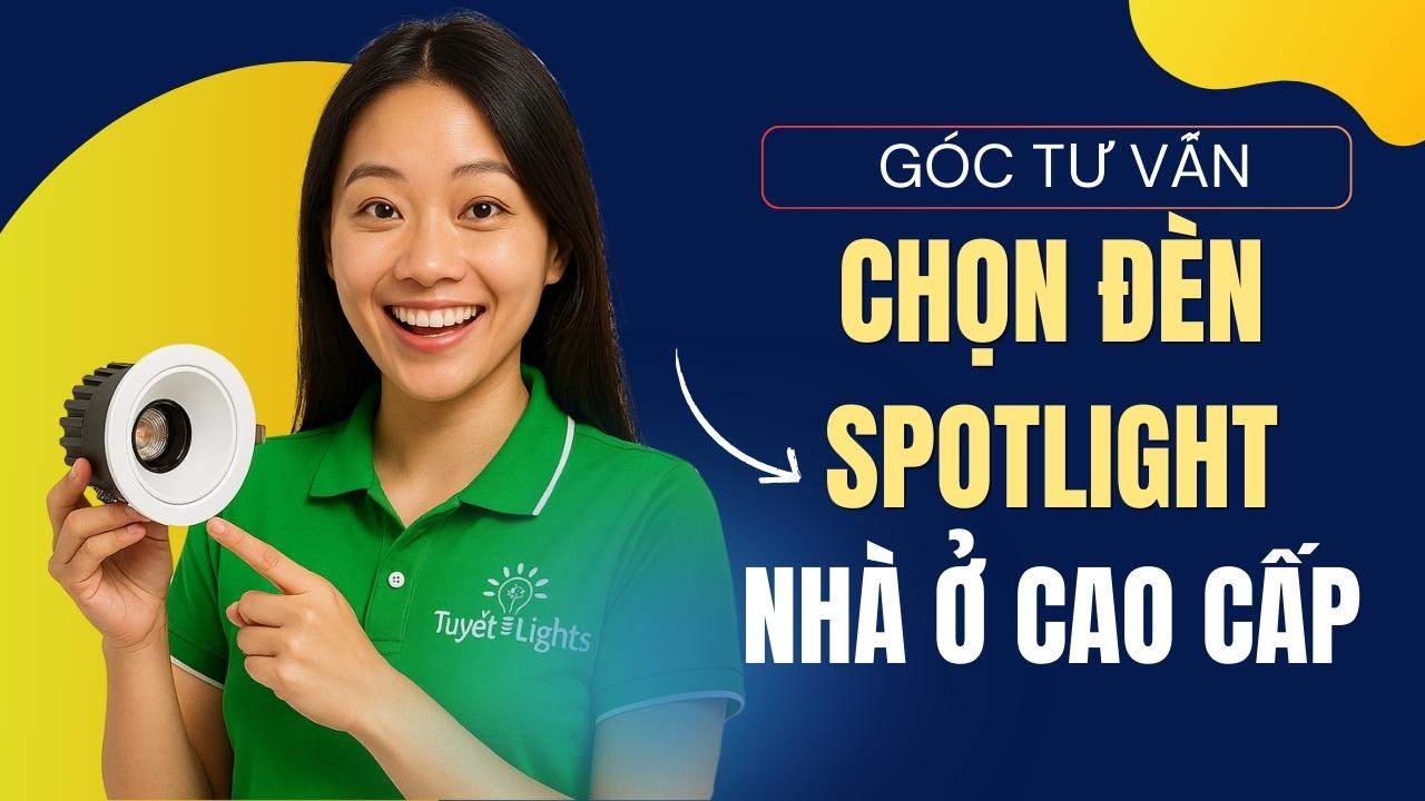 Tư vấn chọn đèn rọi âm trần (spotlight) cho nhà ở cao cấp